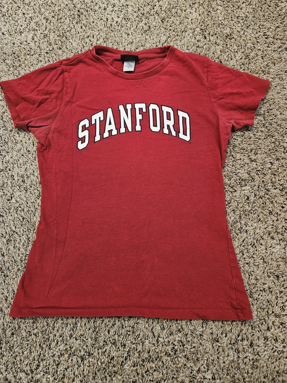🦋Champion Stanford Red Crewneck Tee-womens Sm
